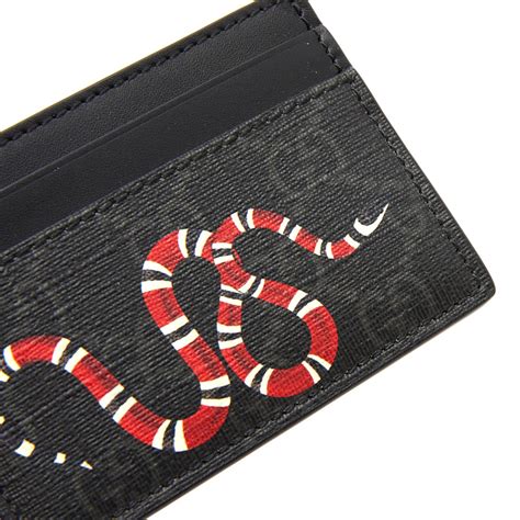 gucci supreme card holder|gucci snake credit card holder.